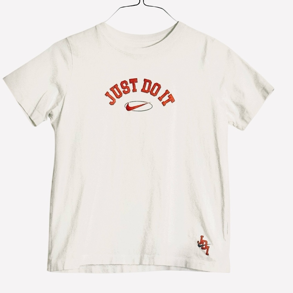 Nike Kids' Sportswear JDI T-Shirt in White Size Youth XL